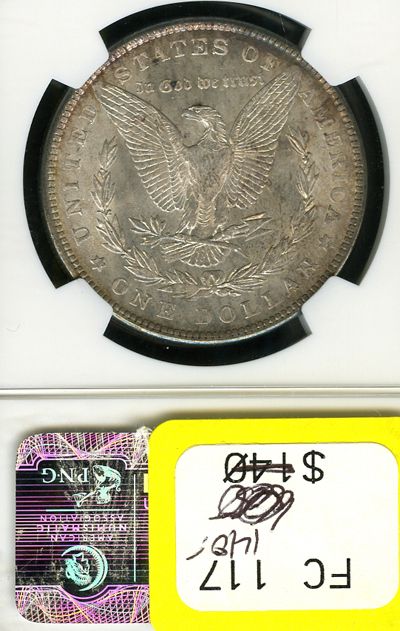 1890 NGC MS 63 MORGAN SILVER DOLLAR S$1 FC117  