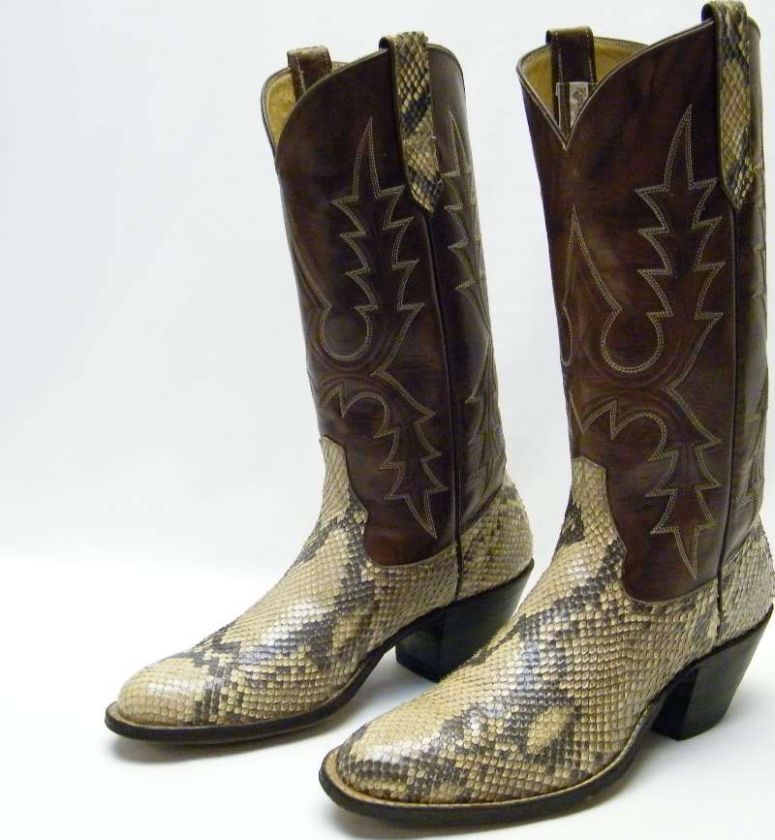 RIOS OF MERCEDES SNAKE SKIN COWBOY BOOTS SZ 6.5~1/2 B  