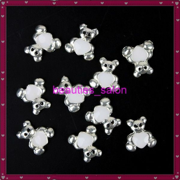   Cute Heart Bear Shape 3D Nail art Sticker Nail decoration decal stick