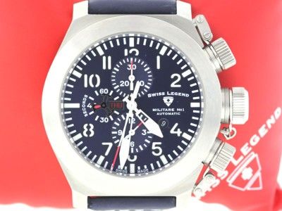 Swiss Legend Militare Ltd Edt No1 Chronograph S Steel Men Leather 