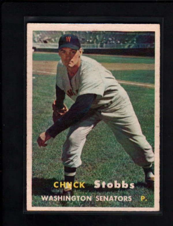 1957 TOPPS #101 CHARLES STOBBS NM A0829  