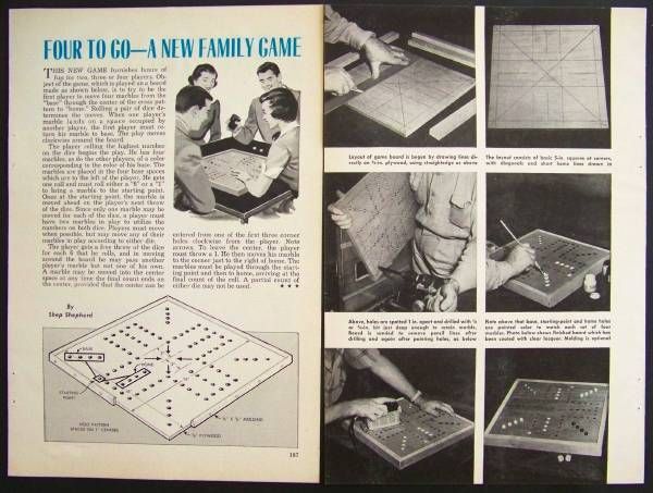 Four to GO Board Game HowTo build PLANS & Instructions  