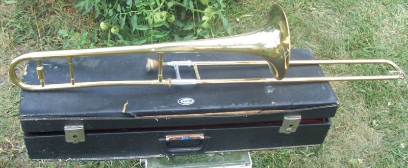 Vintage York U.S.A. Trombone & Case Besson? S/N 219046  