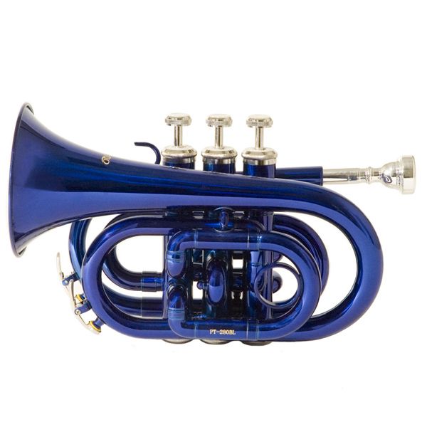 CECILIO 2Series Bb POCKET TRUMPET w/Monel Valves~4Color  