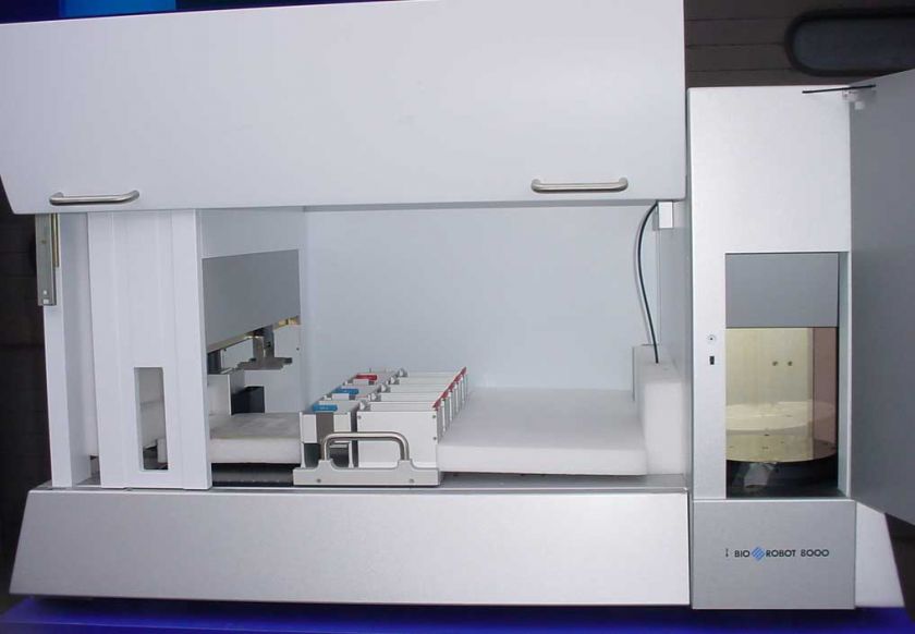 QIAGEN BIOROBOT 8000 RMS ON STAND W/ ACCESSORIES @NICE@  