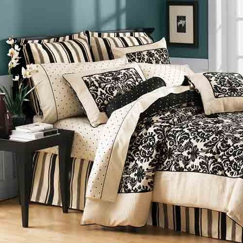 Waverly ESSENCE ONYX Striped European Shams NIP DISC  