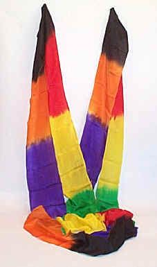 Rainbow SILK STREAMER Production 2 x 15 Ft Feet Stage Magic Trick 