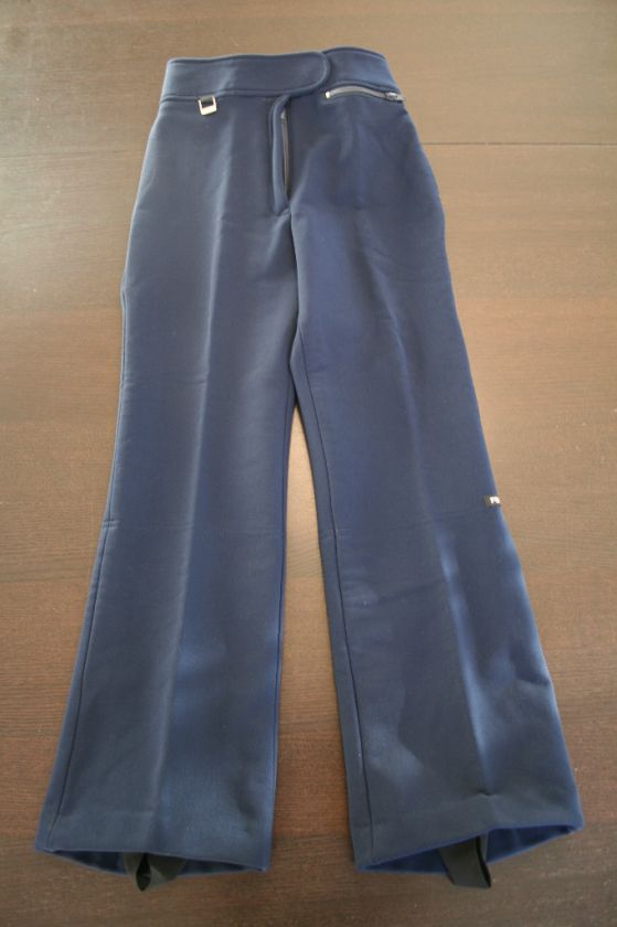   Classic NAVY Ski Snow Pants Wool Blend Over Boot~ Ladies 6 Regular